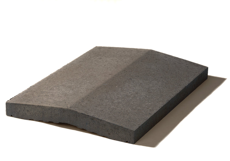 WESERWABEN Mauerabdeckplatte Satteldach anthrazit, glatt 49x25 cm