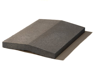 WESERWABEN Mauerabdeckplatte Satteldach anthrazit, glatt 49x25 cm