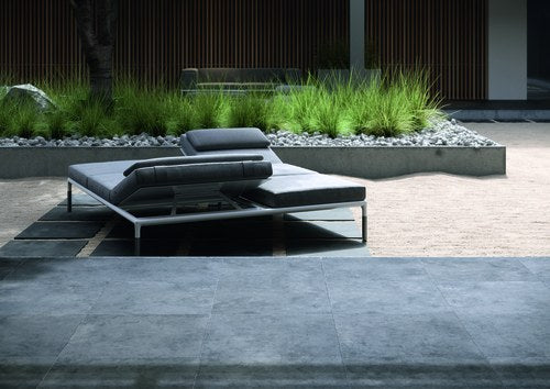 Meissen QUENOS 2.0 Terrassenplatte graphite/black, strukturiert-matt 60x59,3 cm