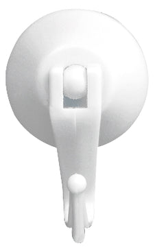 WENKO Hebelsaughaken groß weiß WD-ACC-sonst, 2 Stück, Ø 45 mm