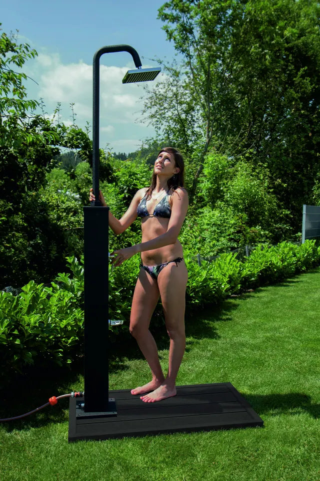 Steinbach Outdoor-Bodenelement dunkelgrau für Solarduschen & Leitern
