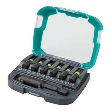 Wolfcraft Bitbox Impact 2K TX 7-teilig (Kunststoffbox)