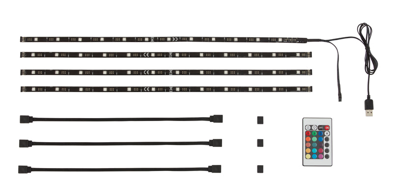 BRILONER Leuchten Stripe-Set LED-Bänder mit RGB dimmbar, 2 m Set