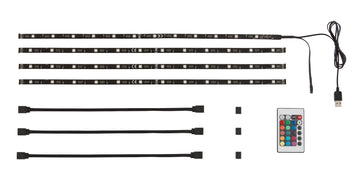 BRILONER Leuchten Stripe-Set LED-Bänder mit RGB dimmbar, 2 m Set