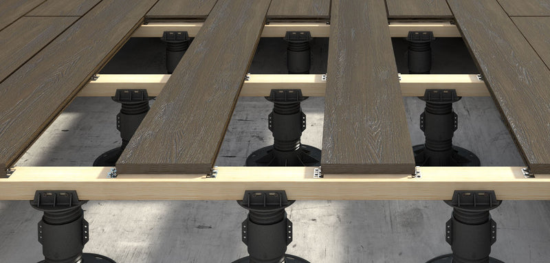 PRIMA Kopf Fix für Holz-UK Stelzlager, schwarz, Kunststoff, Ø 110 mm