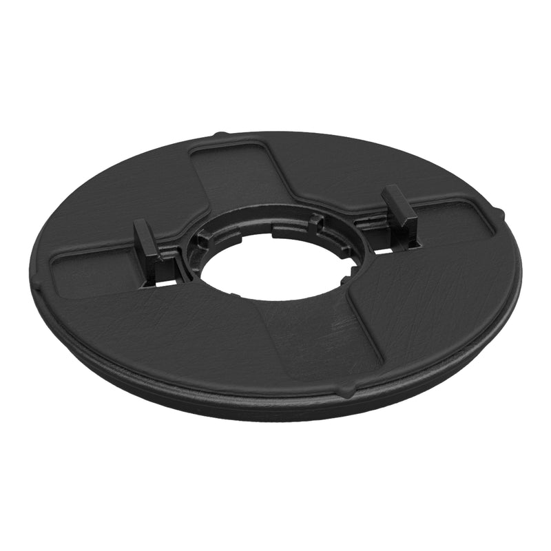 PRIMA Kopf Niv. für Aluminiumschiene, schwarz, Kunststoff, Stärke 10 mm
