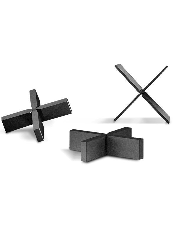 PRIMA Fugenkreuz 4/15 mm, schwarz, 100 Stück im Beutel, Kunststoff