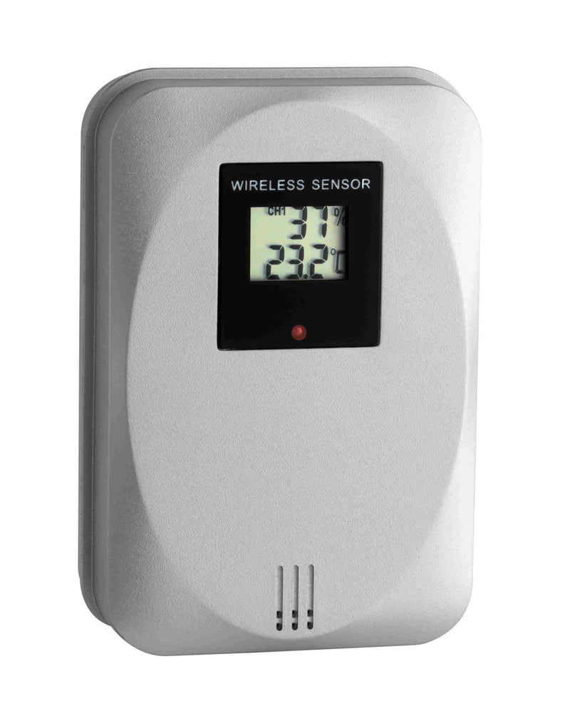 TFA Funk-Wetterstation QUADRO silber, 130×130×26 mm