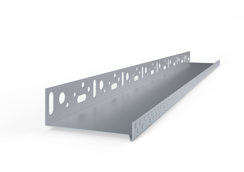 BAUKOM WDVS-Sockelprofil Aluminium blank, 2,5 m