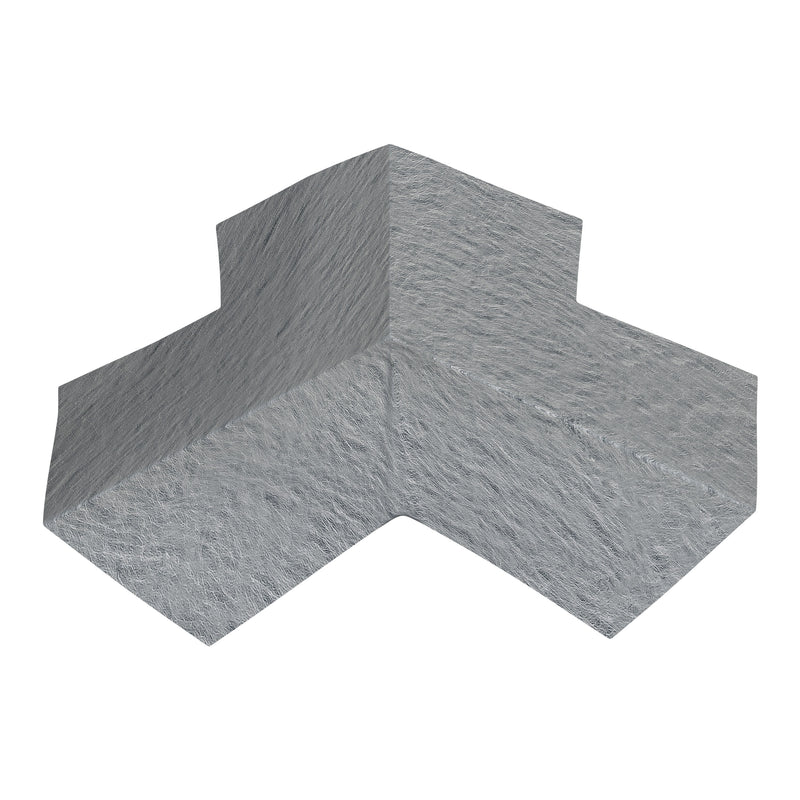 PRIMA Pro Dichtecke Innen aus speziellem Vlies, grau 120x120 mm