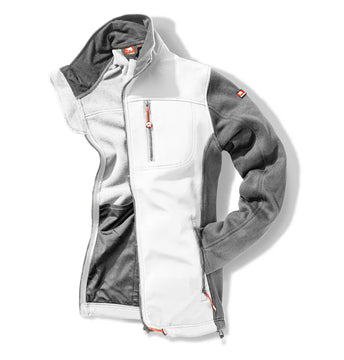 Bullstar WORXTAR Strick-Softshelljacke weiß/grau