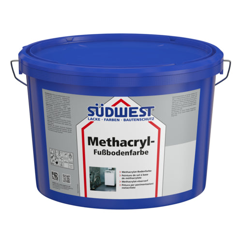 SÜDWEST Methacryl-Fußbodenfarbe Basis 0000, wasserbasiert, 2,4 l