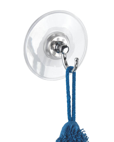 WENKO Atero Saughaken Ø 7 cm, chrom/transparent für innen