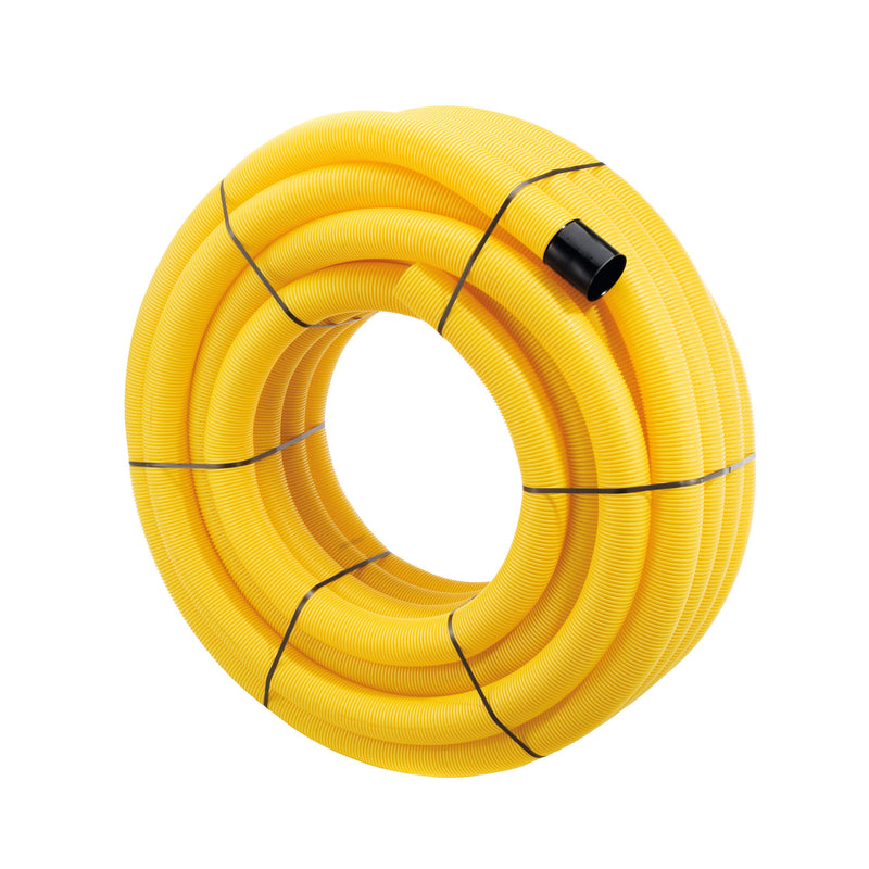 FRÄNKISCHE FF-drän Dränrohr DN 80 gelocht 50 m gelb aus PVC