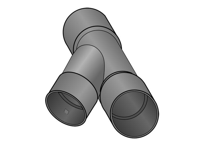 FRÄNKISCHE FF-drän Schrägstück 45° DN 80 aus PVC (Kunststoff)