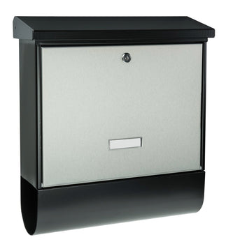 Burg-Wächter London-Set 68670 Briefkasten, Black/Steel Aufputz