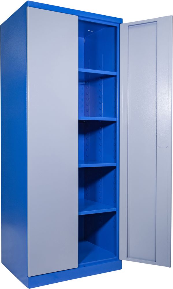 Güde Werkzeugschrank BG in Grau/Blau, Ganzstahl, fertig montiert