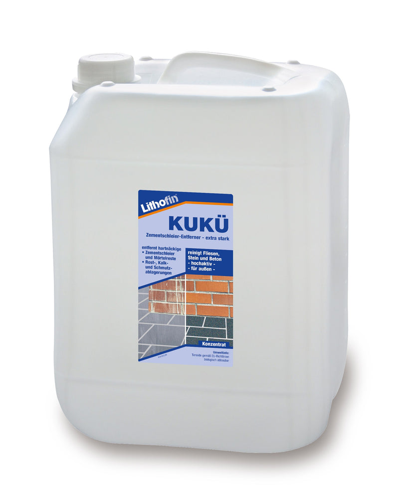 Lithofin KUKÜ Zementschleierentferner Extra, 10 l Kanister, extra stark