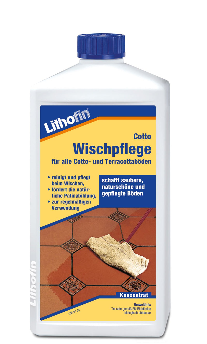 Lithofin COTTO Wischpflege Pflegemittel für Beläge in Innen & Außen (1 l)