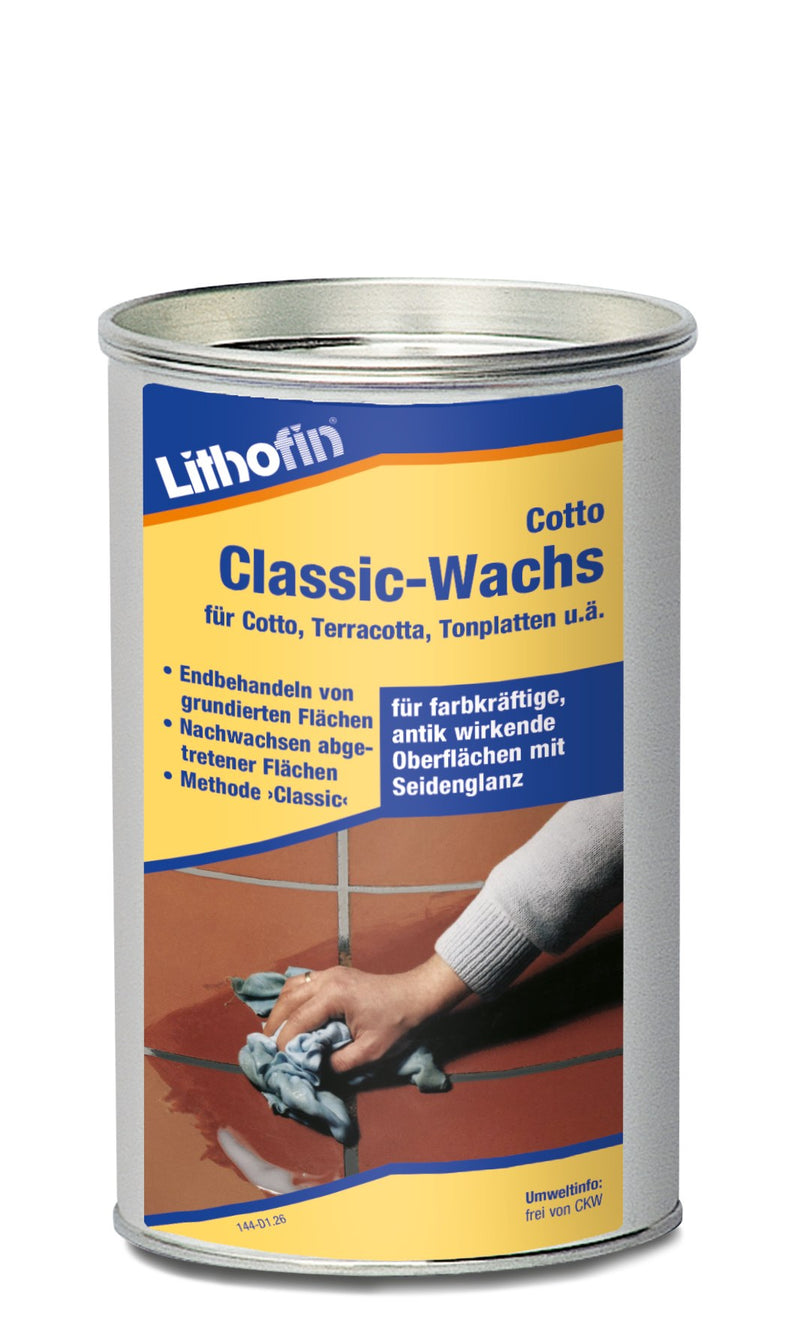 Lithofin COTTO Classic Wachs 1 l für Cotto- und Terracotta-Böden