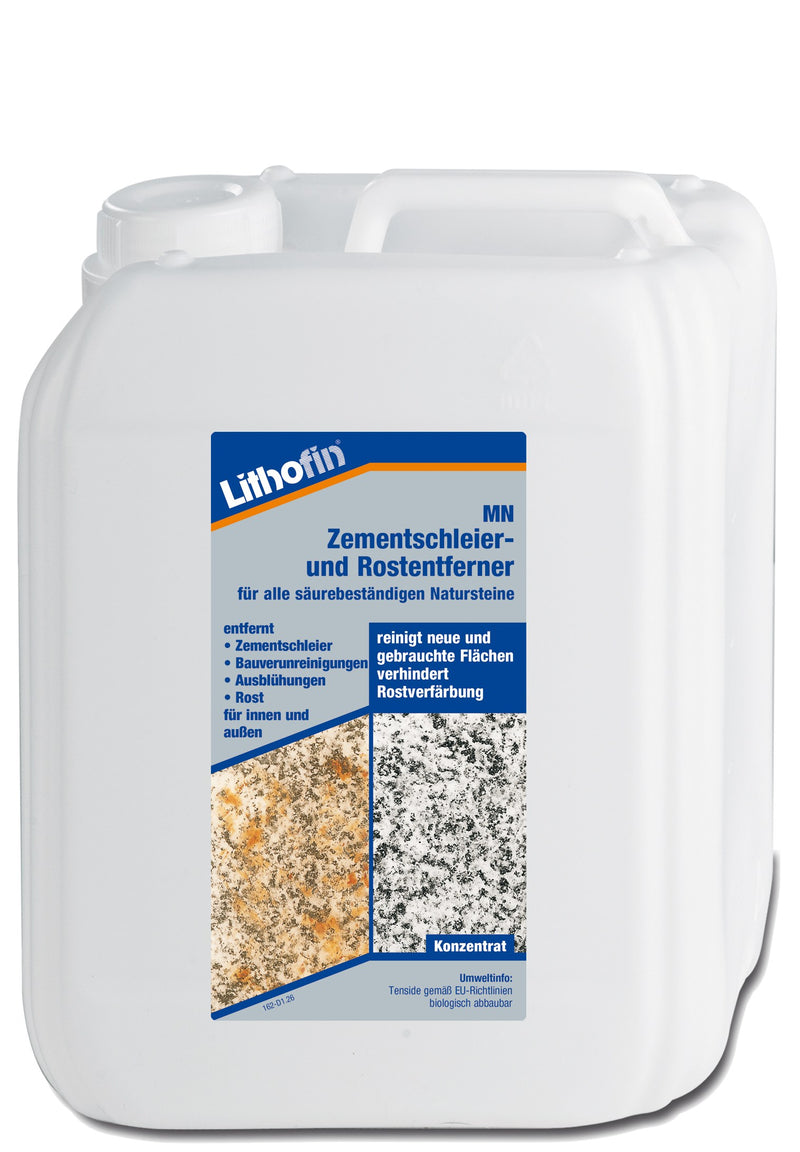 Lithofin MN Zementschleier- und Rostentferner Konzentrat, 5 l, flüssig