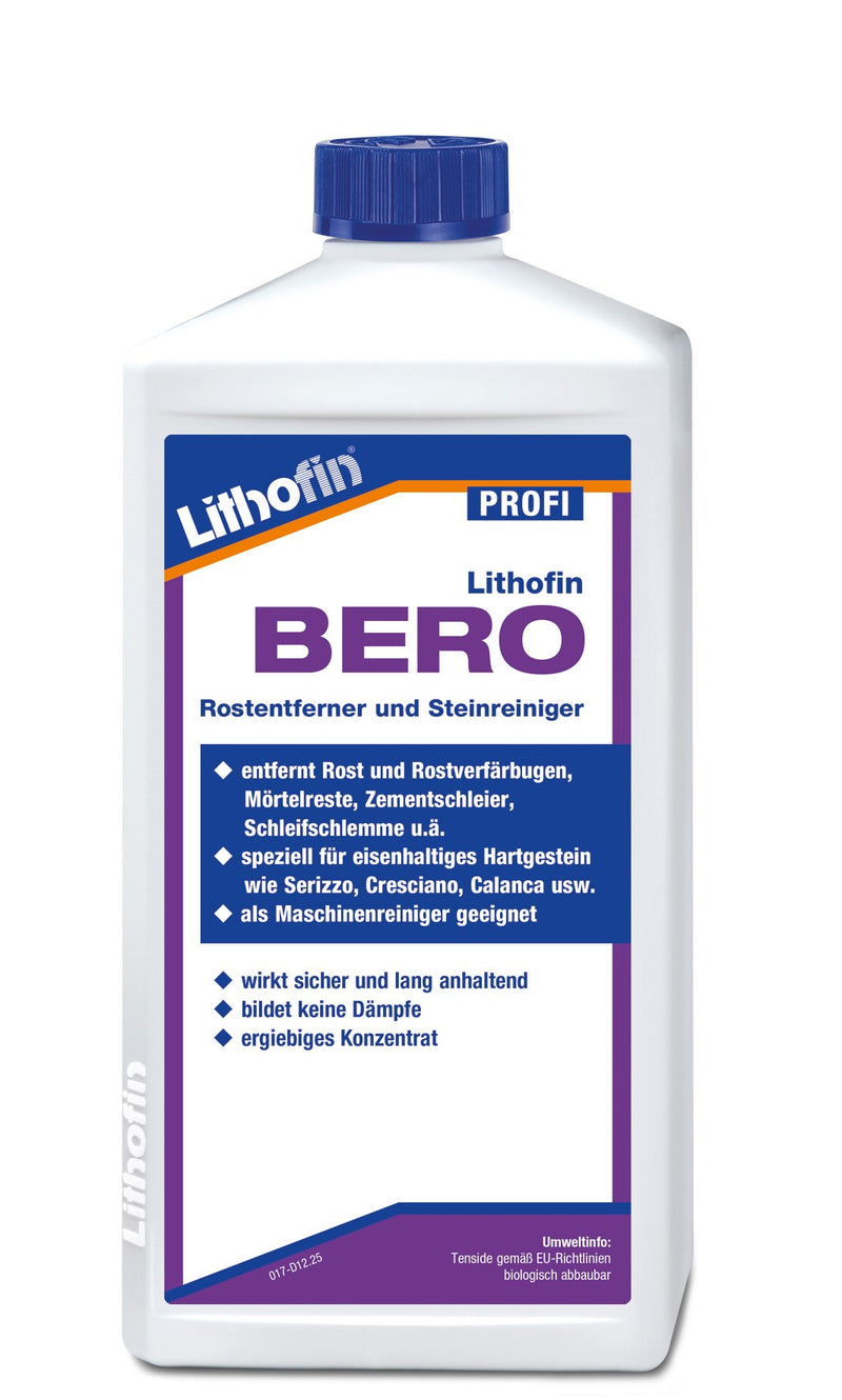 Lithofin BERO Rostentferner 1 l für Natursteine, gebrauchsfertig