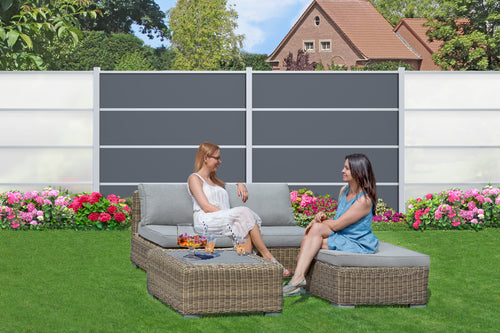 DELTA Gartenholz EASY-BOARDS Montageleisten-Set, Aluminium, silber
