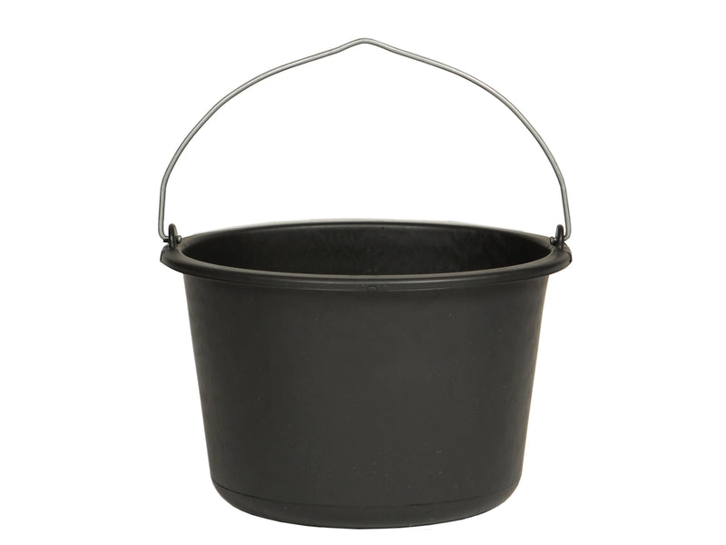 JOPA Classic Baueimer PE schwarz mit Kreuzboden, 12 l