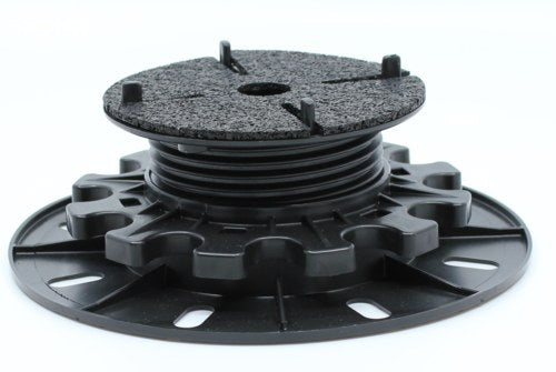 ferax PORTO-Träger PLUS Stellfuß schwarz, einteilig 35–60 mm
