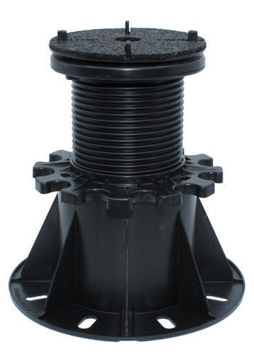 ferax PORTO-Träger Stein/Keramik Stellfuß schwarz PLUS VARIO 129–234 mm