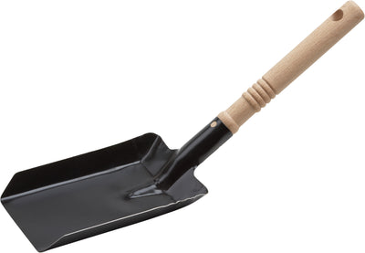 MEISTER Kohlenschaufel aus Stahl, schwarz, mit Holzstiel