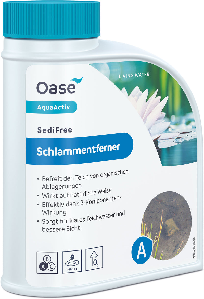 Oase AquaActiv SediFree Pflegemittel für Teichwasser, 500 ml