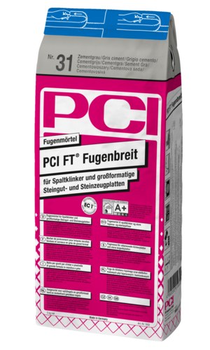 PCI FT-Fugenmörtel zementgrau Nr. 31 für Boden & Wand, 5 kg