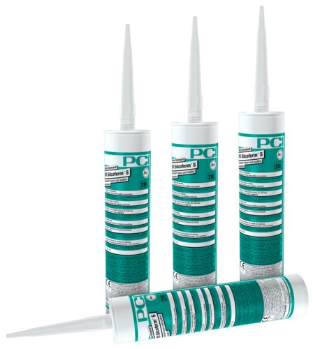 PCI Silcoferm S Silikon-Dichtstoff silbergrau, innen & außen, 310 ml