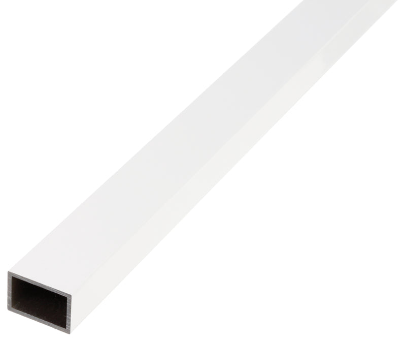 GAH ALBERTS Rechteckprofil Aluminium weiß 20 x 2 mm