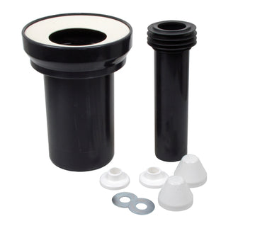 SANIT PE WC-Anschlussgarnitur DN 90, schwarz