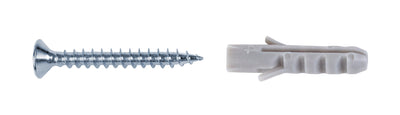 GAH Alberts Schrauben- und Dübelset verzinkt 3,0 x 25 mm (je 10 Stück)