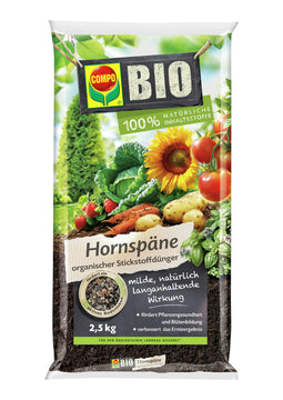 COMPO Bio Hornspäne EREG Dünger, 2,5 kg für außen