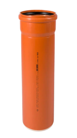 Ostendorf Kunststoffe KGEM Rohr mit Muffe DN 160, orangebraun