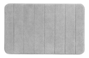 WENKO Memory Badematte hellgrau aus Micropolyester (50x80 cm)
