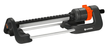 GARDENA Viereckregner Aqua M aus Metall/Kunststoff, grau