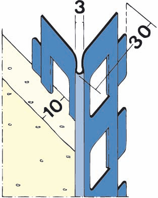 PROTEKTORWERK Kantenprofil Außen 2218, Edelstahl, 10 mm Putzstärke
