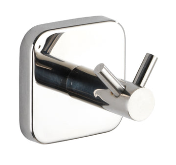 WENKO Duo Mezzano Wandhaken Edelstahl glänzend, 55 x 55 mm