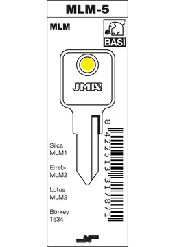 BASI Gängig Zylinder-Rohling MLM-5, eckig, aus Metall (MLM)
