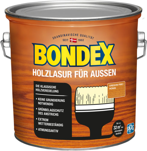 Bondex Holzlasur außen Oregon Pine, 2,5 l von PPG Coatings Deutschland GmbH