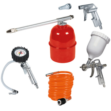 Einhell Druckluftset Profi, 5-teilig inkl. Spritz- und Druckluftpistole