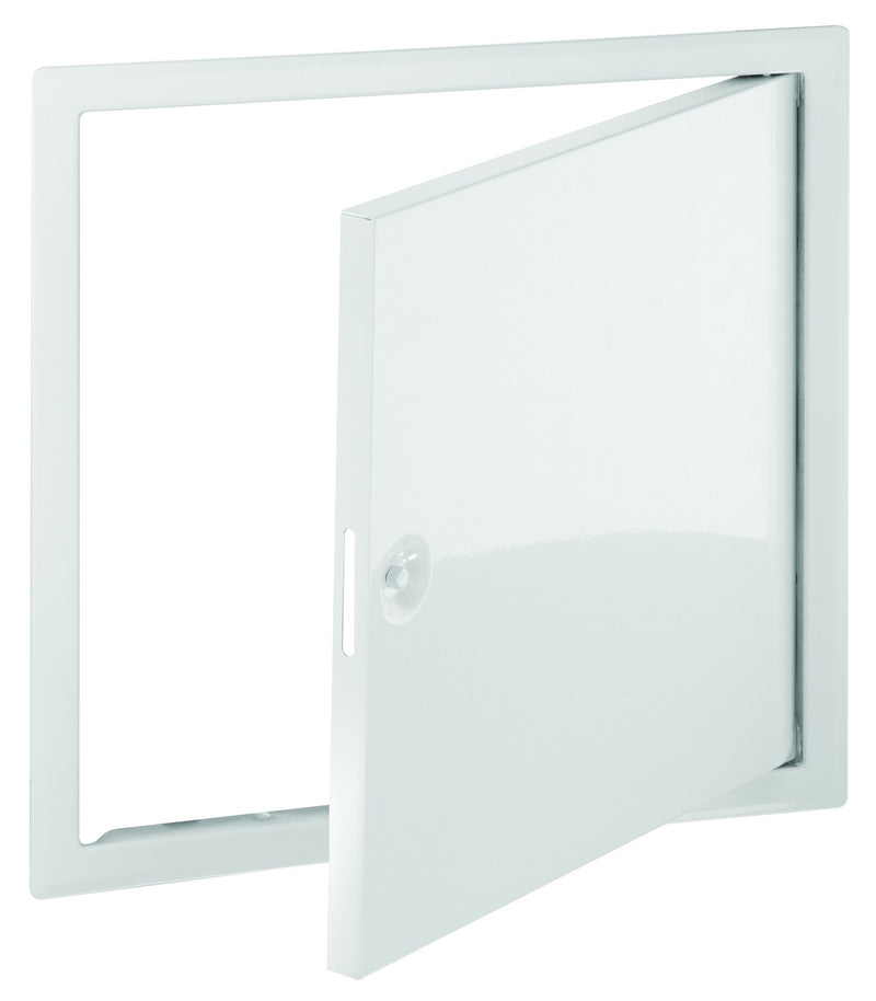 Upmann Softline Revisionsklappe weiß, 15×15 cm, Stahl, Vierkantverschluss