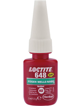 LOCTITE Fügeklebstoff 648 grün, Inhalt 5 g für Innenanwendung