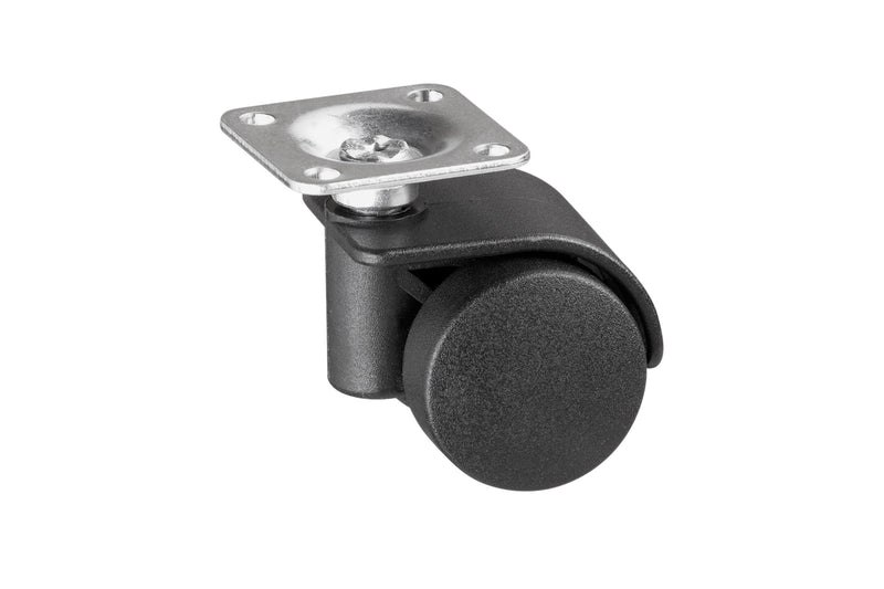MEISTER Containerrolle mit Platte, Kunststoff/Lauffläche & Stahlgehäuse, Ø50 mm