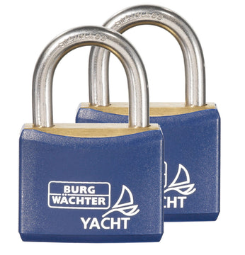 Burg-Wächter Yacht 460 Ni 40 Vorhangschloss-Set, Edelstahl-Bügel